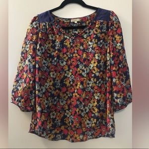 Flowery top from Anthropologie!